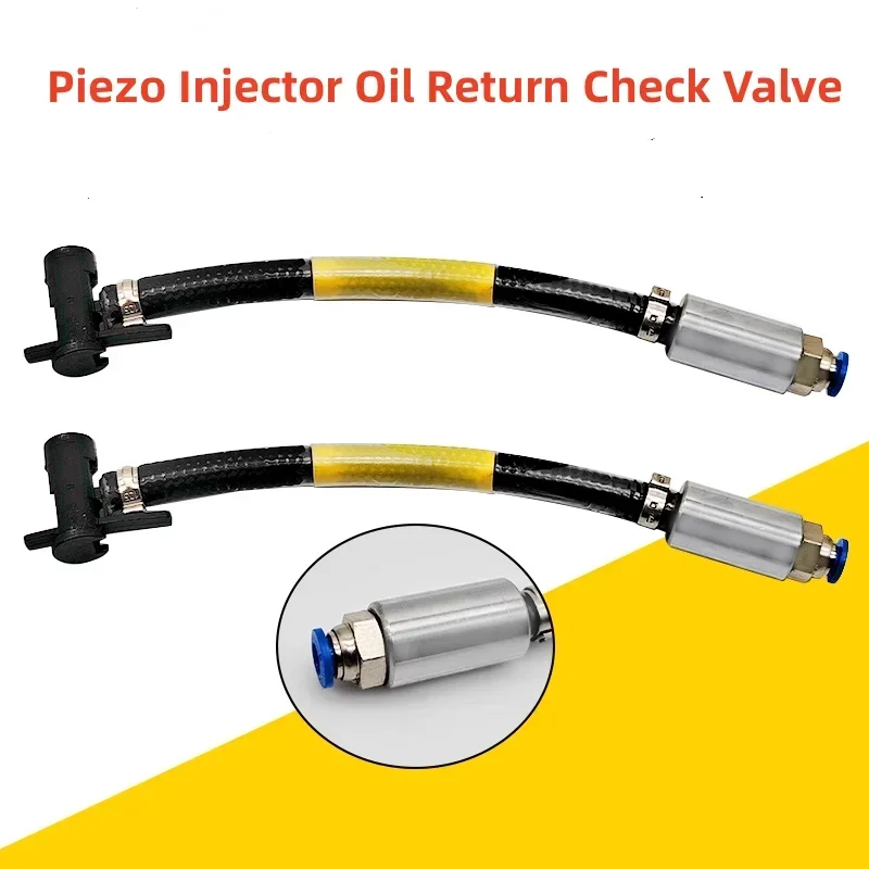 For Bo-sch Piezo Injector Test Oil Return Check Valve Booster Valve with Tube Quick Connect Joints Common Rail Test