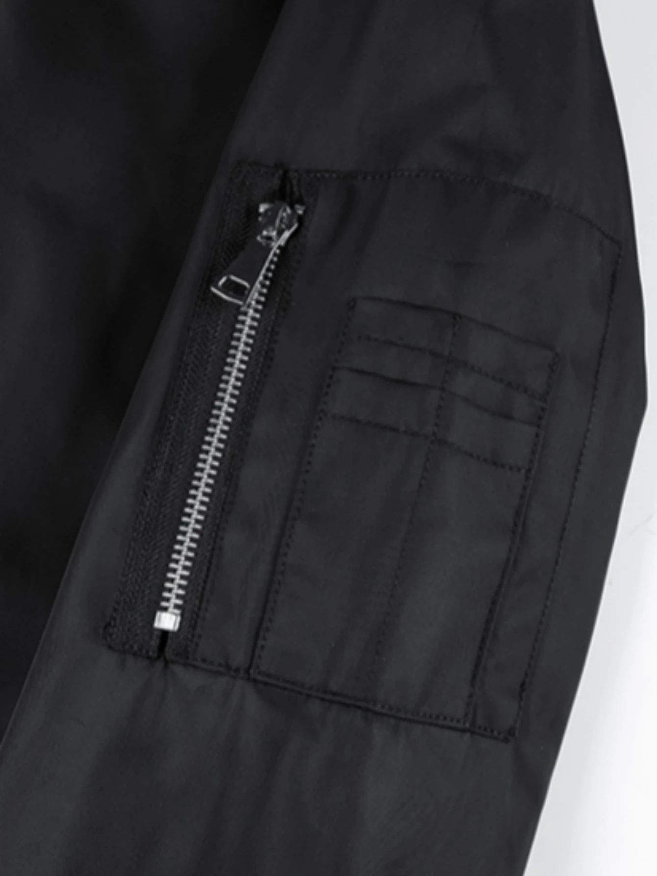 Herren MA1 Er Jacke Klassischer Baseball-Kragen Oberbekleidung Orange Futter Multi-Taschen Lässige Fliegerjacke – Detail 1