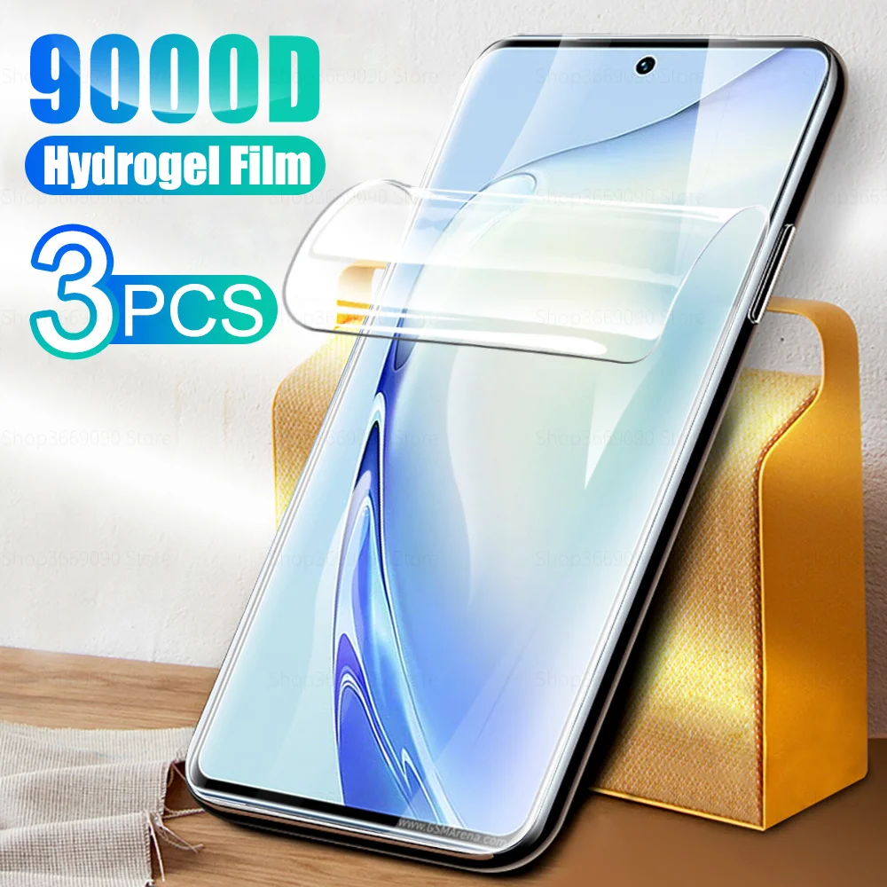 واقي شاشة لهاتف فيفو v27 برو ، فيلم هيدروجيل ، منحني ، ناعم ، 999d ، v27e ، 27pro ، v27pro ، v2230 ، 3 قطعة