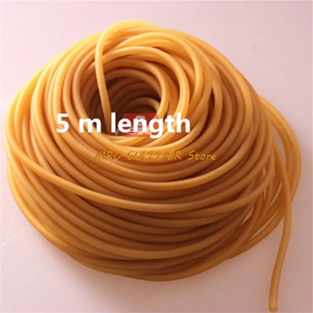 5M Elastic Natural Latex Rubber Band Tube for Hunting Slingshot Catapult