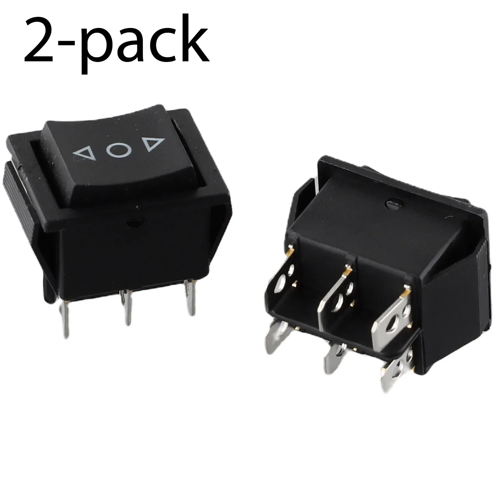 2pcs 6 PIN DPDT Double Pole Double Throw 20 Amp Momentary Rocker Switch 16A 250V AC/ 20A 125V AC Electrical Equipment