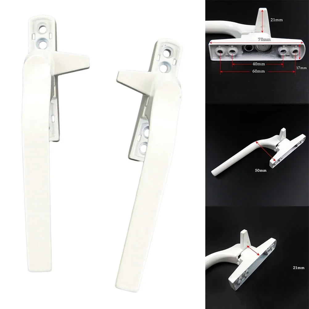 New High Quality Home Shop.office Handle Flat Handle Secure Closing White Aluminum Alloy Easy Re-opening Enhanced Functionality