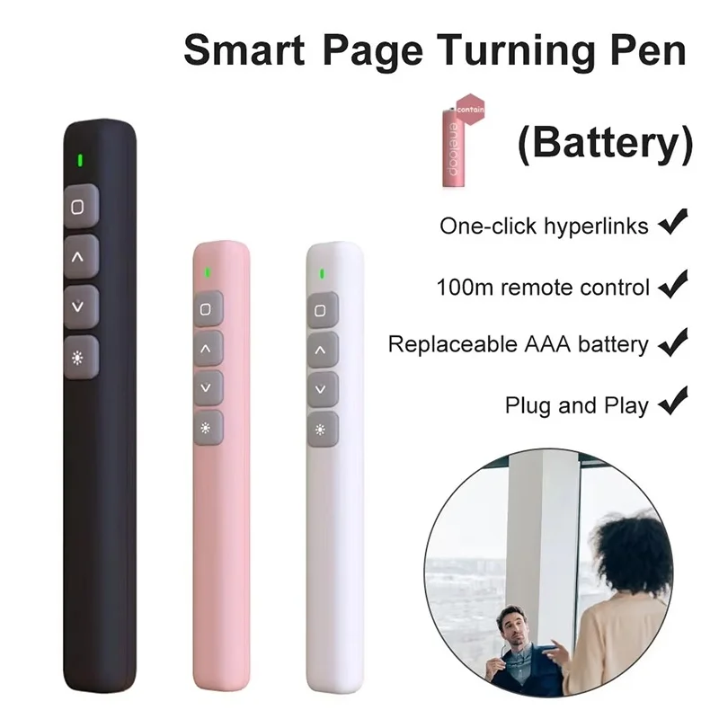 Pena Remote Control Whiteboard Pemutar Halaman Remote Control PPT Multimedia Elektronik Pemutar Halaman Inframerah Penceramah Guru Presenter