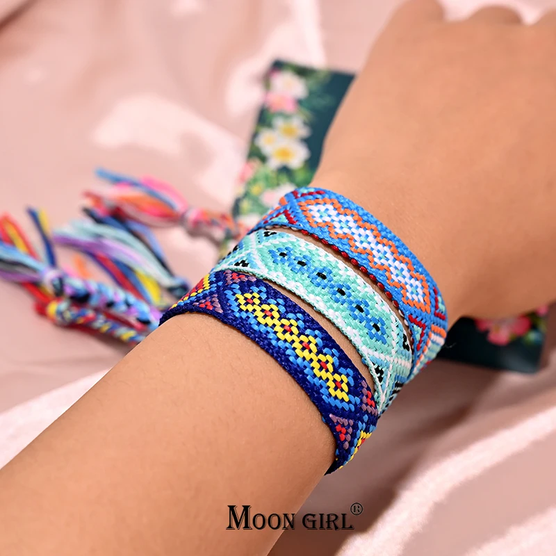 12 Colors Bohemia Friendship Tassel Bracelet for Women Fashion Cotton Rope Weaveing Summer Beach Boho Girl Bracelets