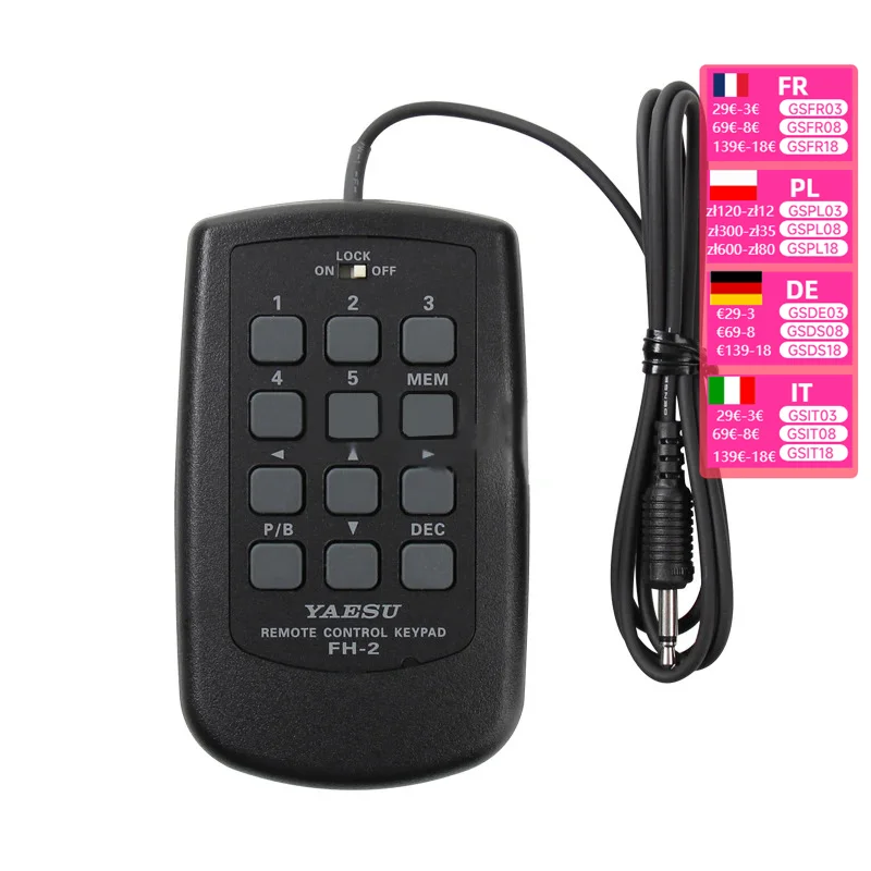 Nvarcher Yaesu FH-2 Remote Control Keyboard Shortwave Radio Accessories For FT-991 / 1200/3000/5000