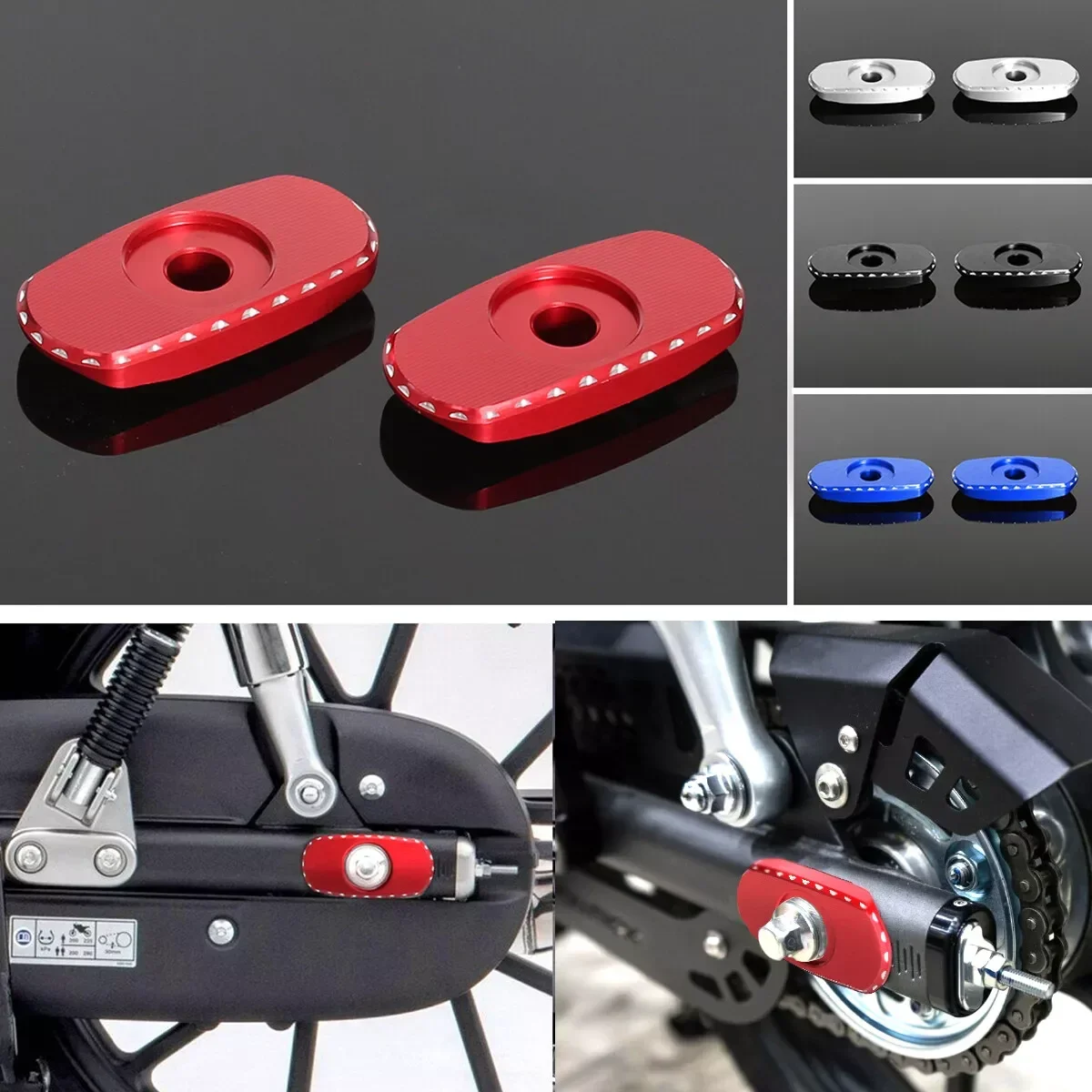 

3D пластины регулировки цепи с ЧПУ для Honda CT125 Trail 125 Hunter Cub SUPER CUB C125 2018 2019 2020 2021 2022 2023 2024