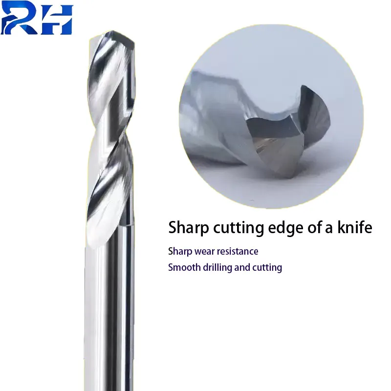 كربيد صلب فائق الصلابة مع مثقاب ساق مستقيم للحفر الألومنيوم المستورد لأداة Nc المطولة من الألومنيوم