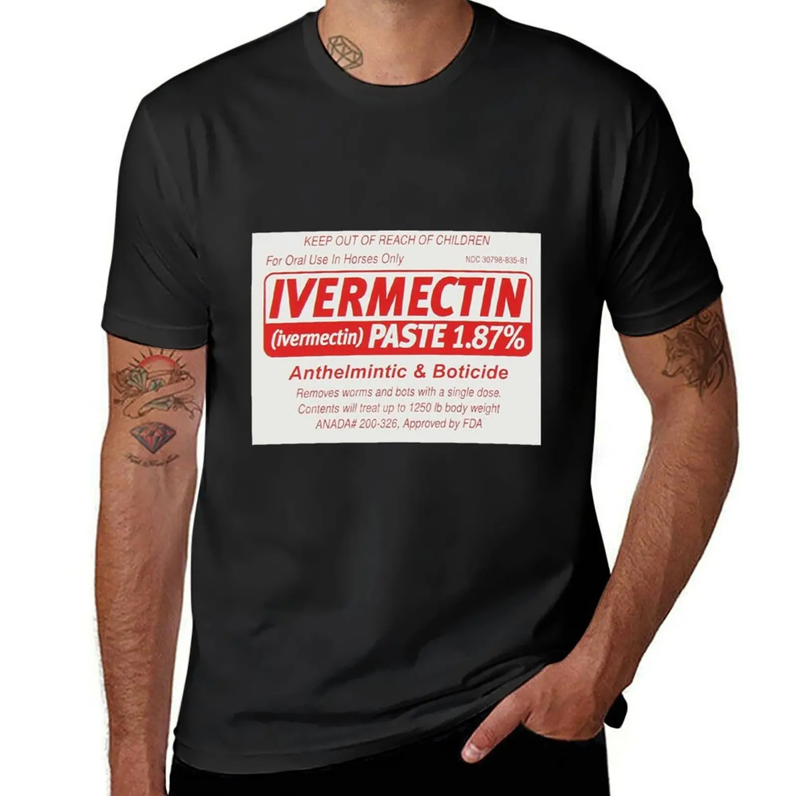 

IVERMECTIN Anthelmintic & Boticide T-Shirt shirts graphic tees graphics mens workout shirts
