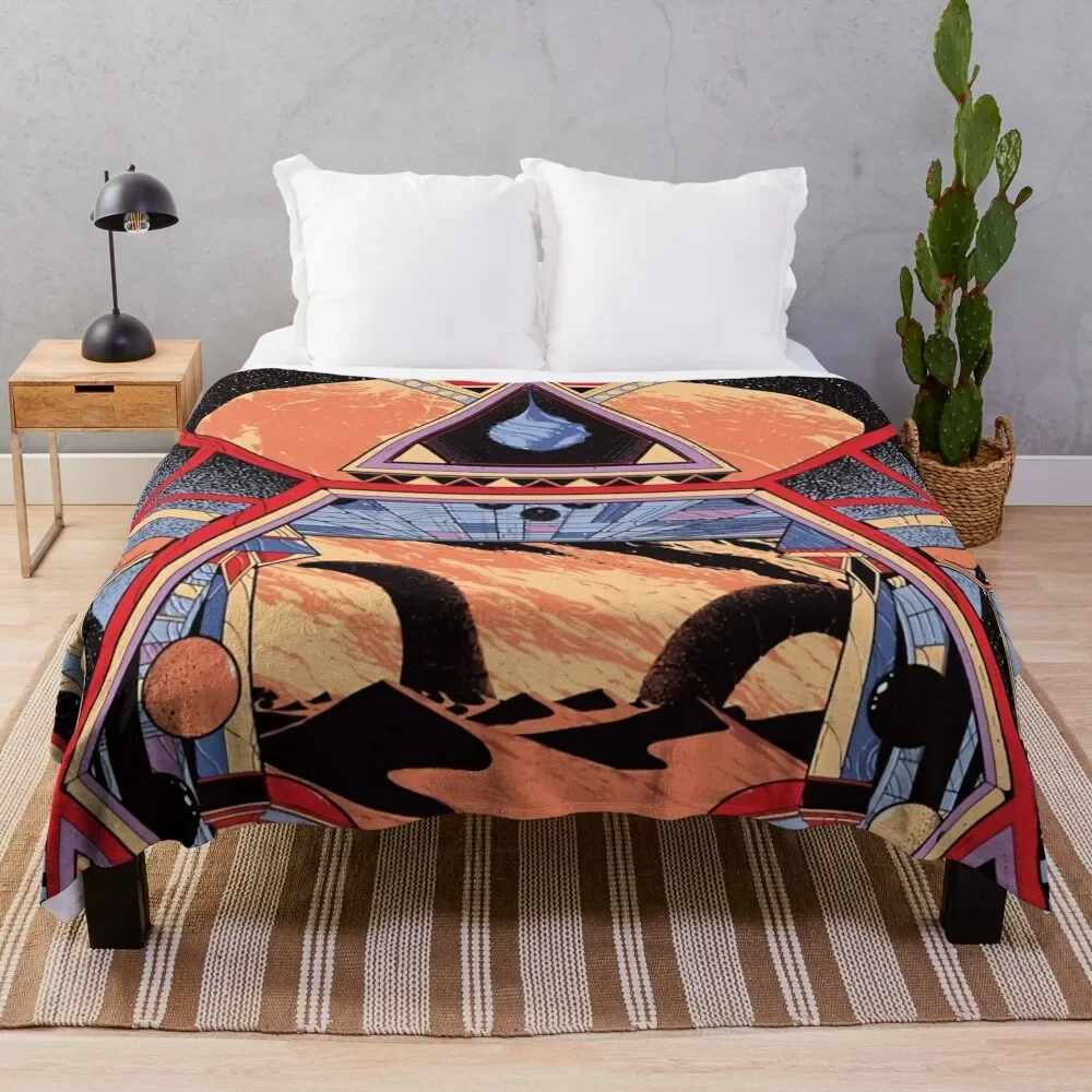 

Jodorowsky's Dunes Throw Blanket Blankets For Sofas Luxury Plush Blankets