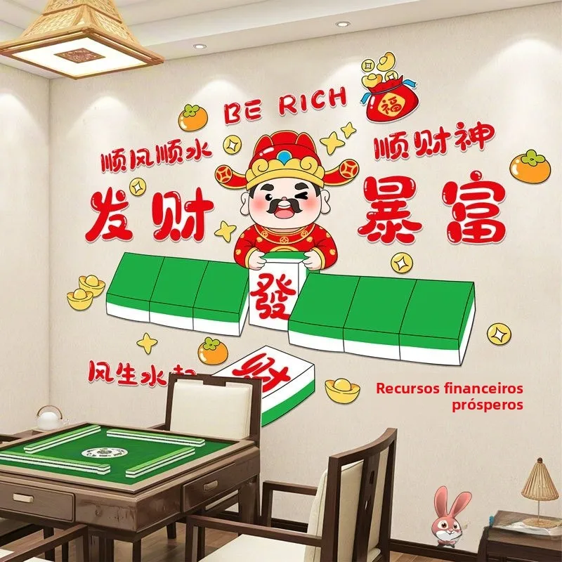 creative-wall-stickers-for-card-and-poker-rooms-wealth-god-theme-decorative-room-divider-stickers-waterproof-pvc-material
