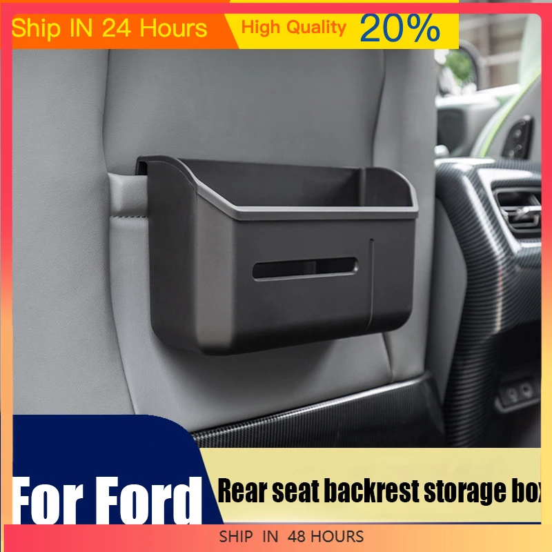 Suitable Suitabled Ranger 2024 TPE material rear seat backrest storage box tissue box car interior storage accessories increase