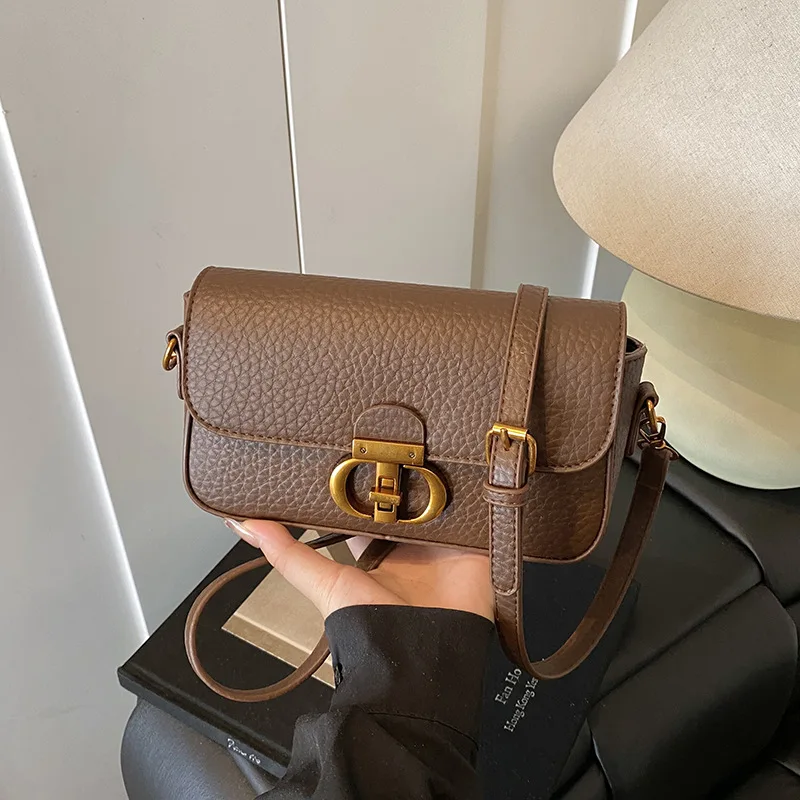 

2025 Aesthetic Square Shoulder Bag, Women's Niche Crossbody Purse, Day to Night Tote, Casual Sling Bag Minimalist Top Handle Bag