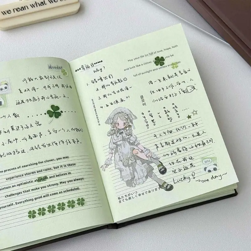 

Y1UB Hard Cover PU Leather Notebook 128 Colorful Pages Travel Writing Journal For Daily Journaling Note Taking And Planning