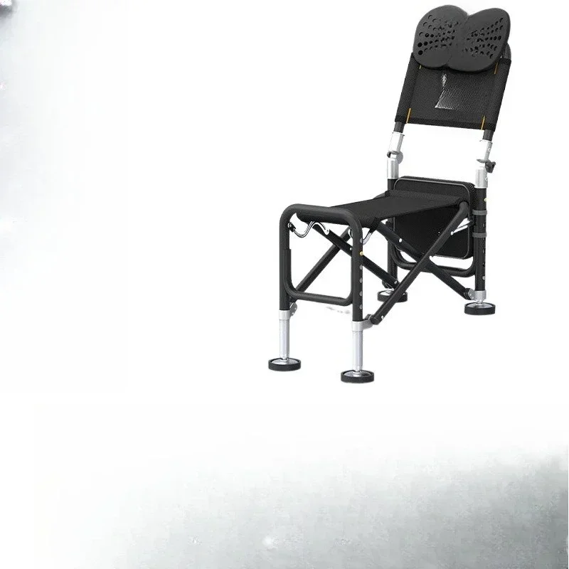 Multifunctional folding chair for wild fishing