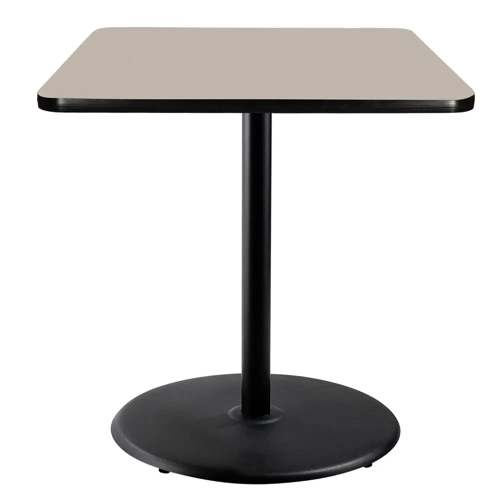 

OEFCT33636RBGY Premium Commercial-Grade Restaurant and Breakroom Cafe Table (Square, 36 in Side, 42 in Bar Height, Round Base, B