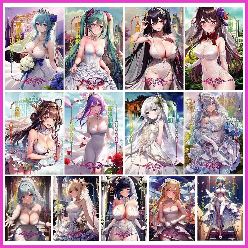 

Аниме «История богини», редкая преломление, коллекционная карта Asada Shino Taiho Hu Tao Remilia Nahida Lumine, игрушки для мальчиков, подарок на день рождения