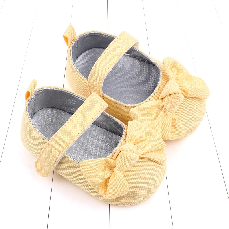 Baby Girl Shoes Mary Jane Soft Cotton Cute Bowknot Baby Infant Shoes Girls 0-6-12 Months 11cm/12cm/13cm Baby Shoes Factoey 2023