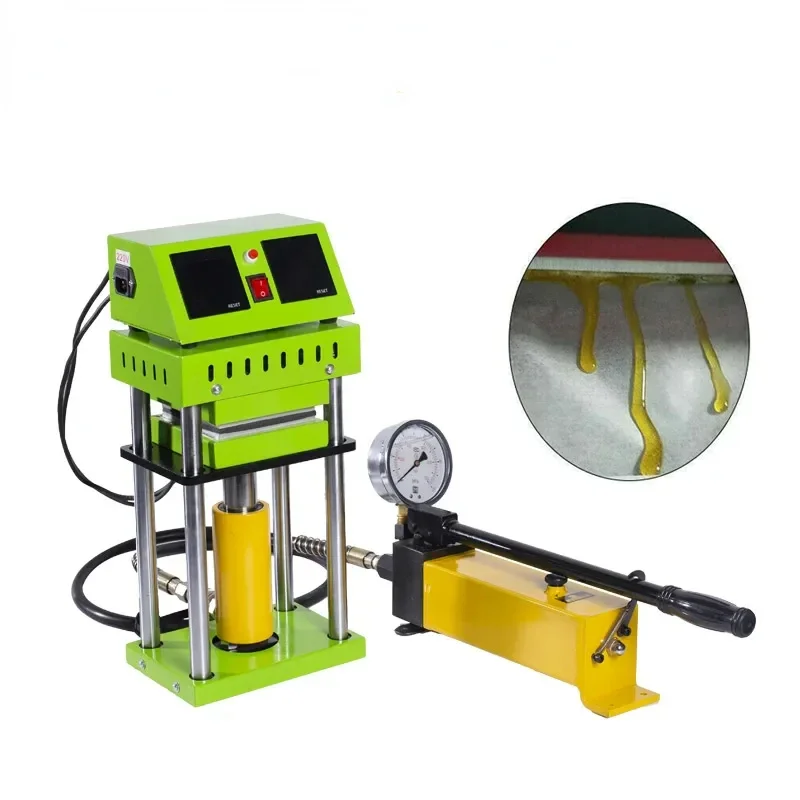 Hydraulic Pressing Machine Experiment Ar1701 Heat Transfer Machine Rosin Upper and Lower Plate Heating Rosin Squeezer 12*12