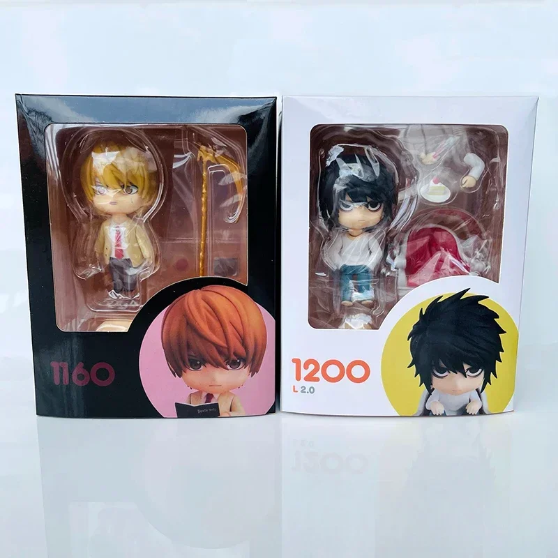 Original Figuarts 10CM Mini Death Note L Ryuuku Ryuk Light Yagami Anime Action Figures Collectible Model Toy