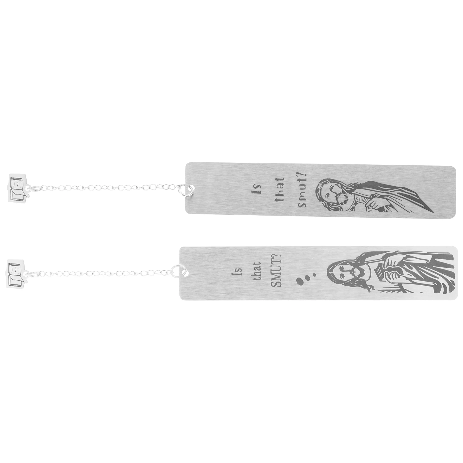 2pcs Stainless Steel Bookmarks Creative Metal Bookmark Decorative Book Lovers Gift For Readers Students Teachers