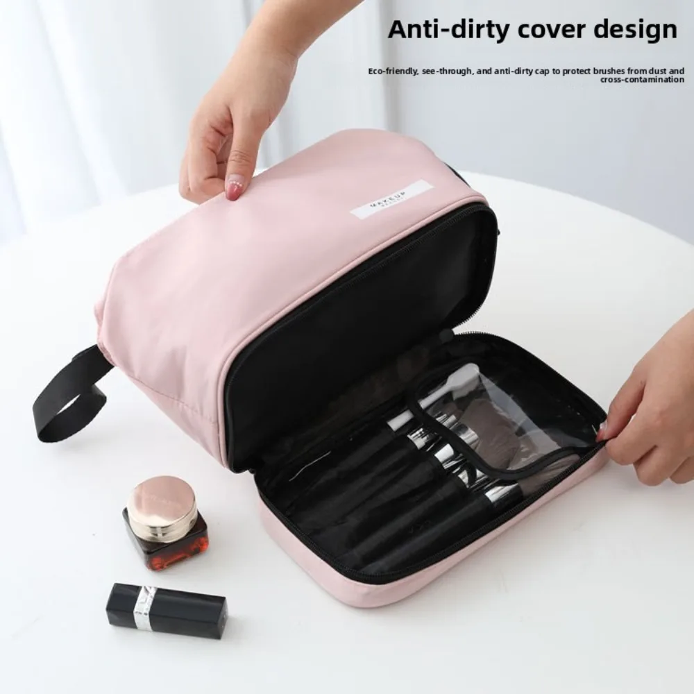 Travel Double Layer Portable Cosmetics One Starting Wet and Dry Separation Men's Practical and Attractive Cosmetics Bag Women's