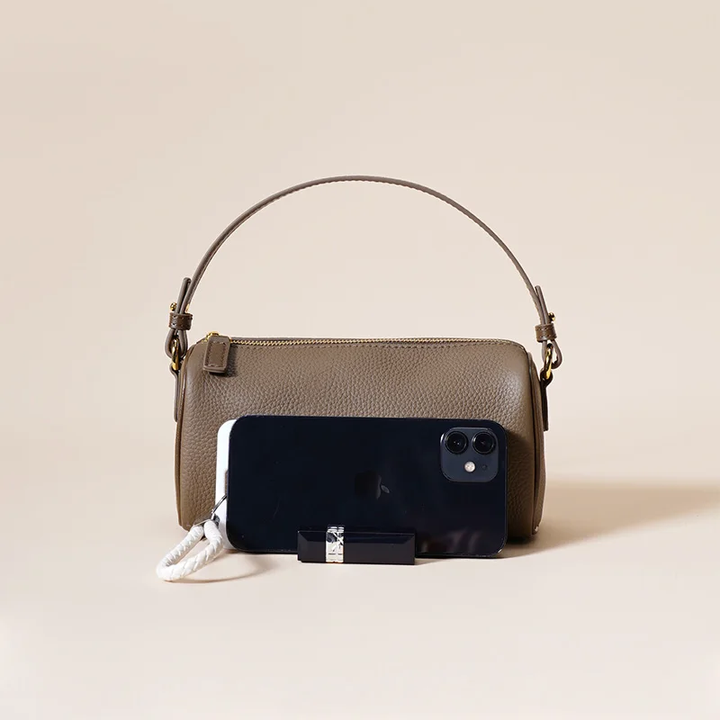 حقيبة كروس نسائية من الجلد الطبيعي تحت الإبط - حقيبة بمقبض علوي بسيطة ومتعددة الاستخدامات لملابس اليومية #5