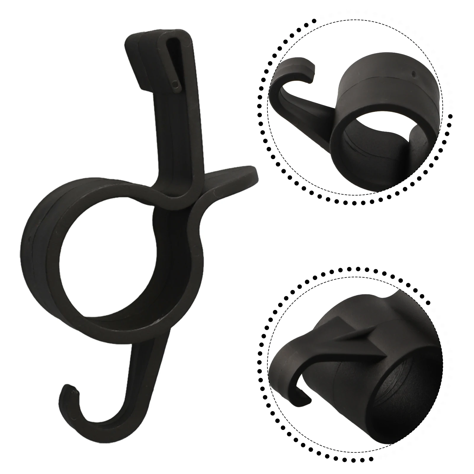 2pcs/set Black Auto Trunk Umbrella Hanger Bag Holder Fixing Hanging Hook Car Accessories 8.5*5*3cm Easy Installation