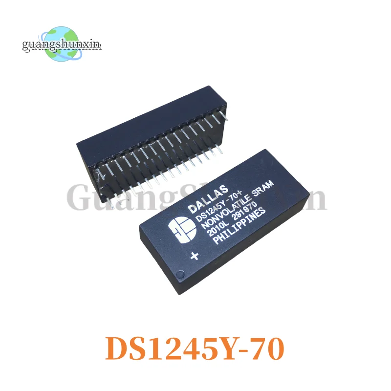 1PCS New DS1245Y-70IND+DS1245Y-70 DALLAS inline DIP32 elevator clock ic