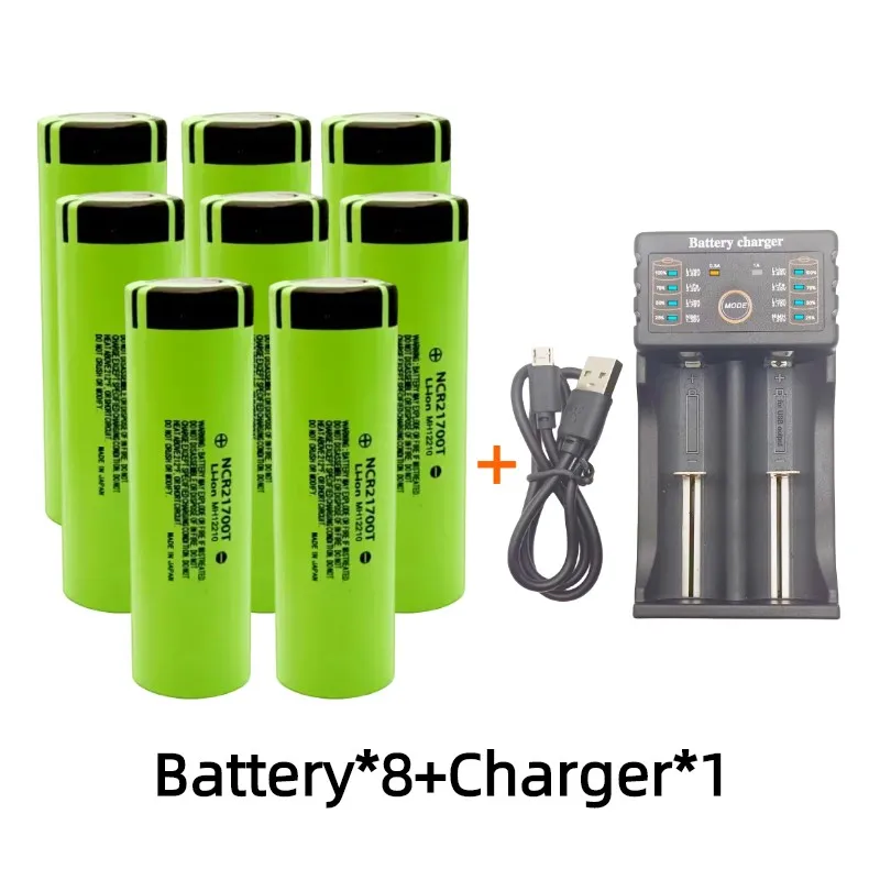 21700 Battery Rechargeable Battery 3.7V 4800mAh 50A Power Li-ion High Discharge Batteries for Electrical Tools+charger