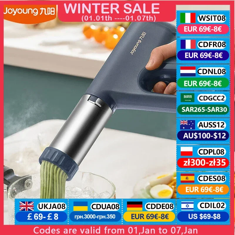 Joyoung Electric Noodles Maker DC5V Portable Automatic Flour Dough Maker Electrical Pasta Kneading Maker Machine Pasta Maker