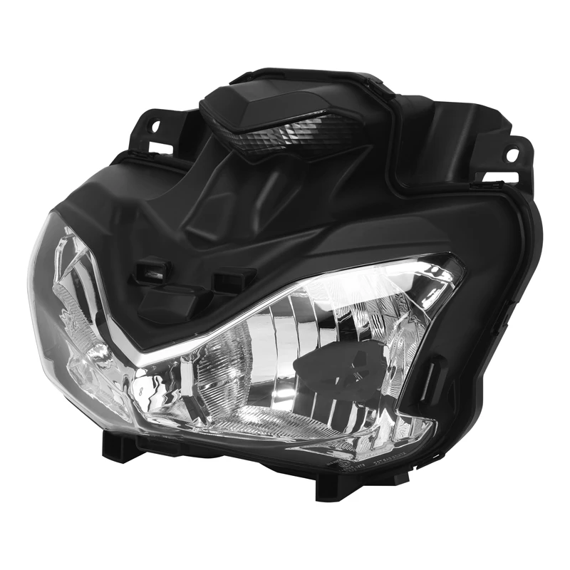 

Motorcycle Front Headlight Lamp Assembly Clear Lens For Kawasaki Z900 2017-2019