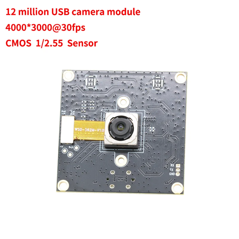 

USB Camera Module 12MP HD IMX362 Sensor Autofocus Camera No Distortion Lens UVC OTG Plug and Play 4K Type-C interface