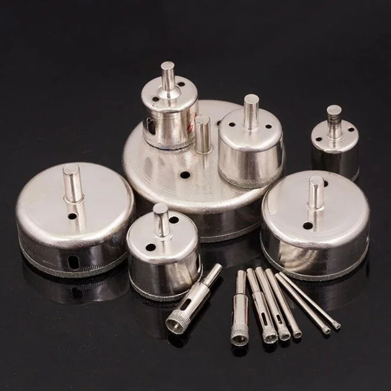 3-40mm Diamond Glass Hole Opener Diamond Coated Hole Saw Drill Bit Cutter For Glass Marble Tile