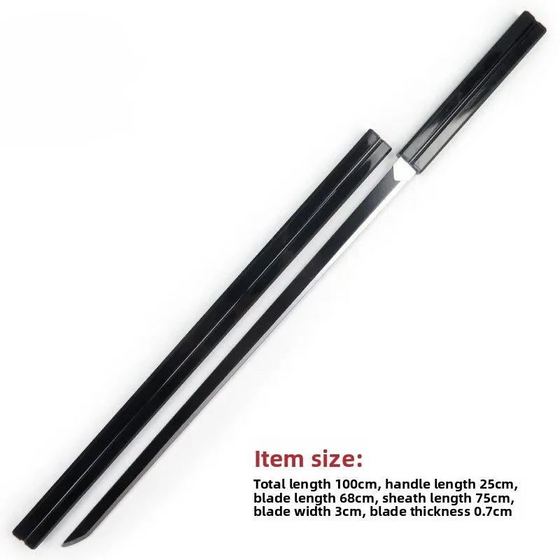 100 cm/33.37in Lange Zwaarden Kunststoffen Samurai Houten Mes Met Schede Anime Randapparatuur Cosplay Wapens Rekwisieten Model Outdoor ambachten