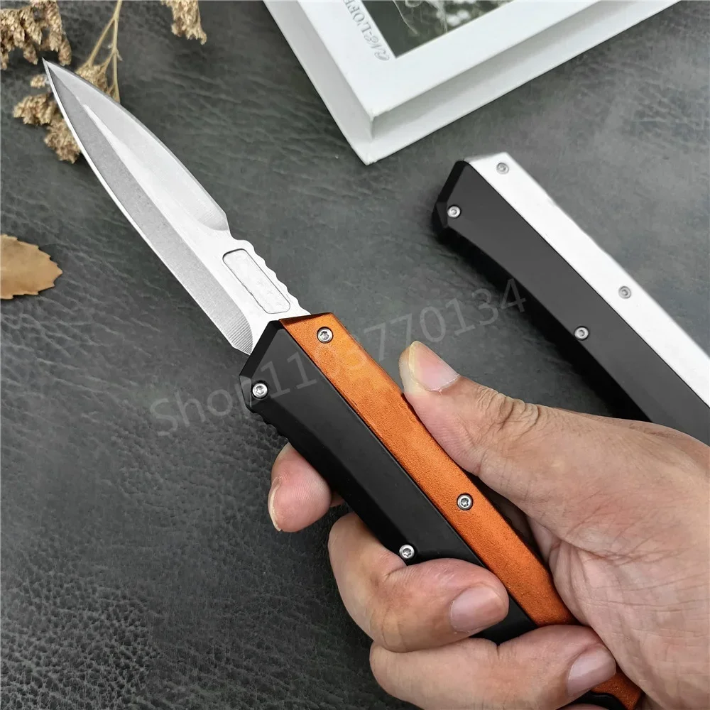 High Quality MIC Pocket Knife Outdoor EDC Camping Hiking Cutting Knife D2 Blade Aluminum Inlay G10 Handle Survival Hunting Tool