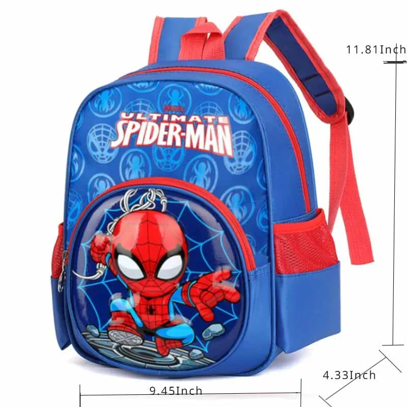 Fashion Brand Children Artoon Spider Schoolbag Boys and Girls Disney Backpack Cute KittyTwo-shoulder Bag Kids Bags