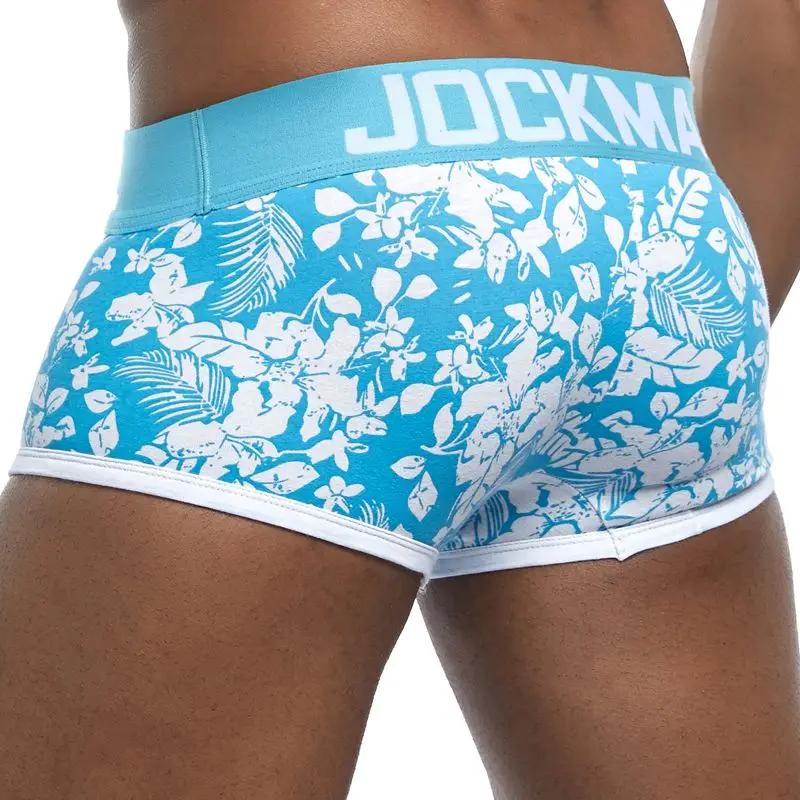 JOCKMAIL 5Pcs/Lot Sexy Men Underwear Boxer Shorts Print Cotton Men Underpants Soft Boxershorts Male Panties Boxer Briefs