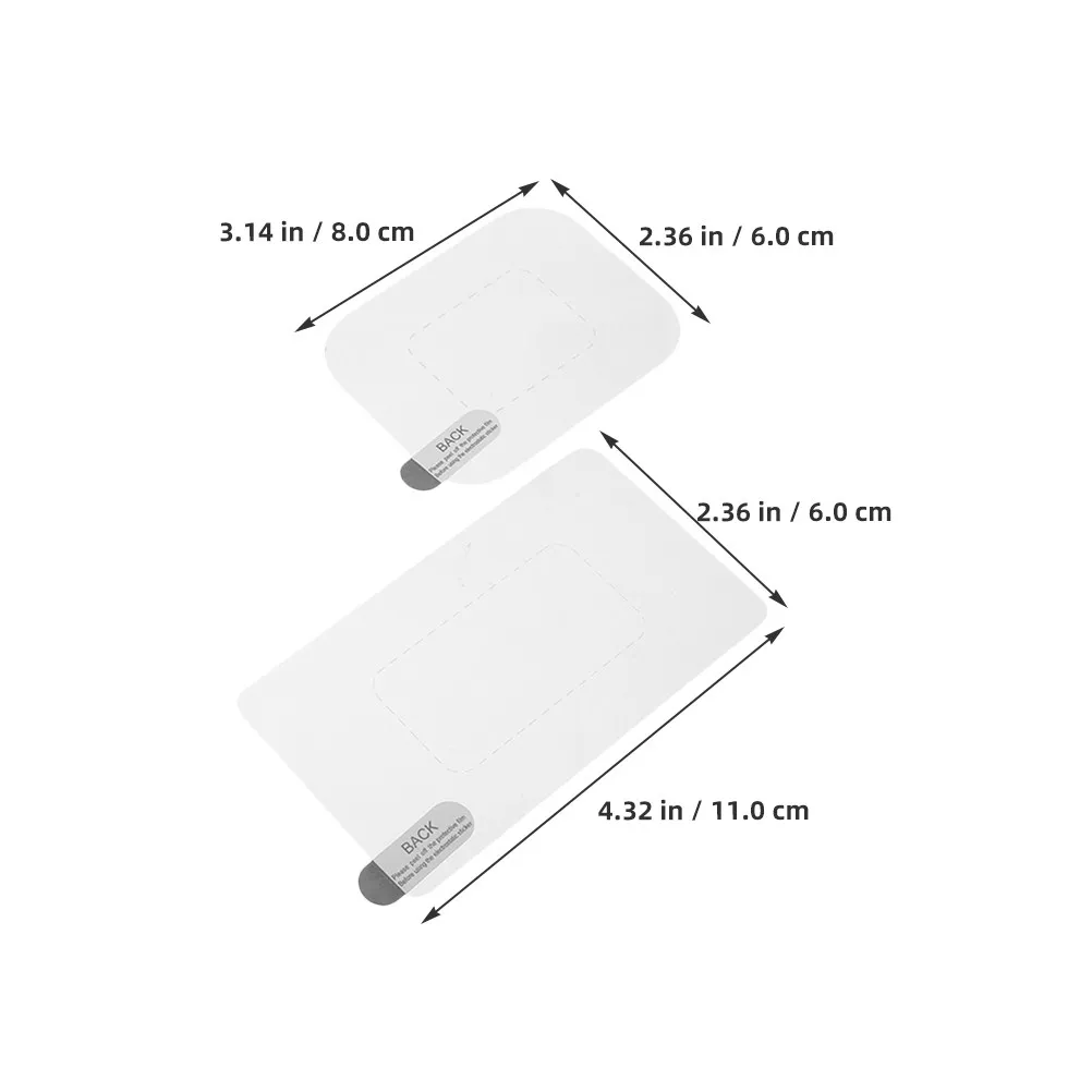 20Pcs Dash Cam Static Sticker Static Cling Window Film For Commute Electrostatic Kit High Transparency Pet Windshield