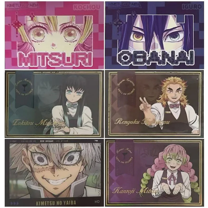 Anime Demon Slayer Tokitou Muichiro Iguro Obanai Kanroji Mitsuri Collection Kaarten Kerst Verjaardagscadeautjes Kinderspeelgoed