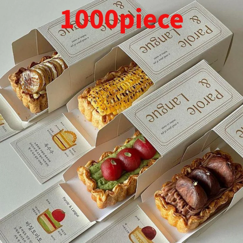 

10 00piece.Custom.Square New Design Packaging Food Grade Paper Disposable Kraft Burger Box Sandwich Hamburger Packing Box