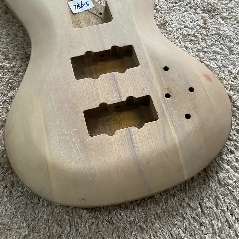 5 String Electric Bass Guitar Body Solid Wood Right Hand Jazz Bass Active Pickups Stock Items Surface Damages and Dirty  TB615