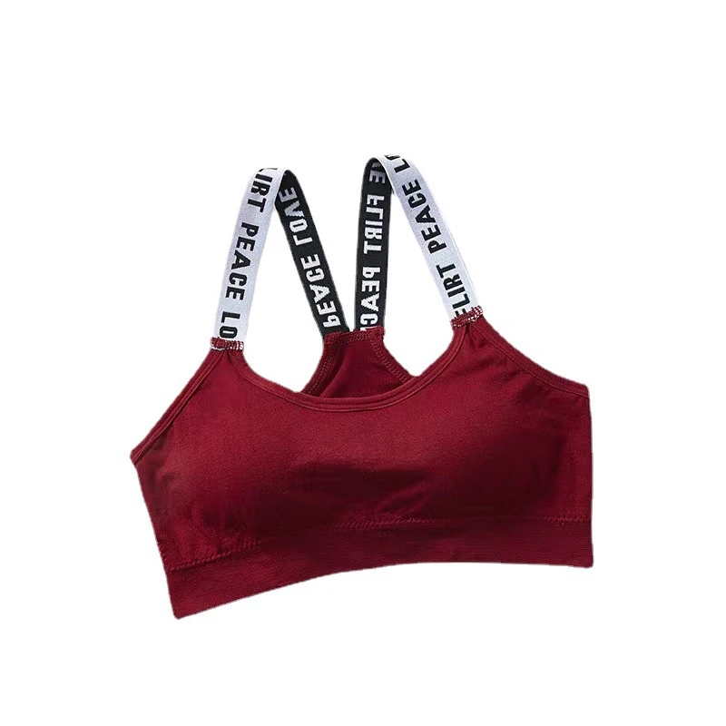 Sujetador deportivo Sexy para mujer, Tops para gimnasio, Top para Fitness, Yoga, almohadilla femenina, ropa deportiva, camisetas sin mangas, sujetadores deportivos de realce, ropa interior