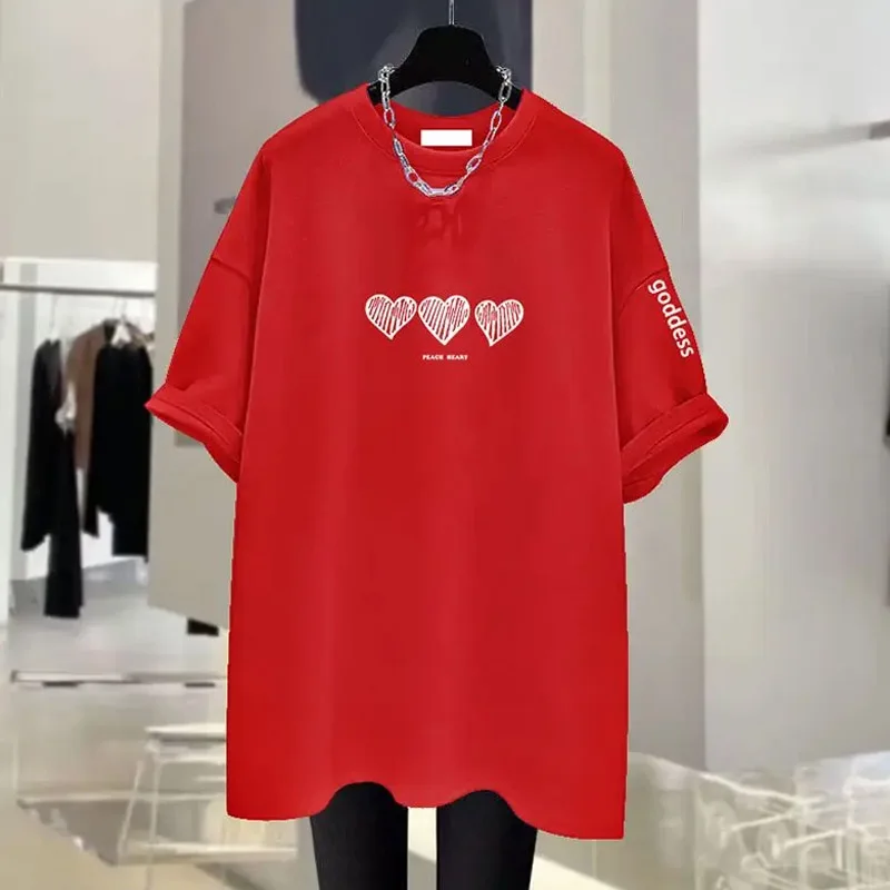 Momen's Casual Personality Short Sleeve Summer Lovers T Shirts Couple Fashion Matching Cotton Tops Women Men Clothing