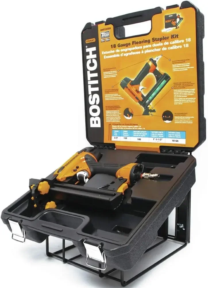 Flooring Stapler for Engineered Hardwood  , Black