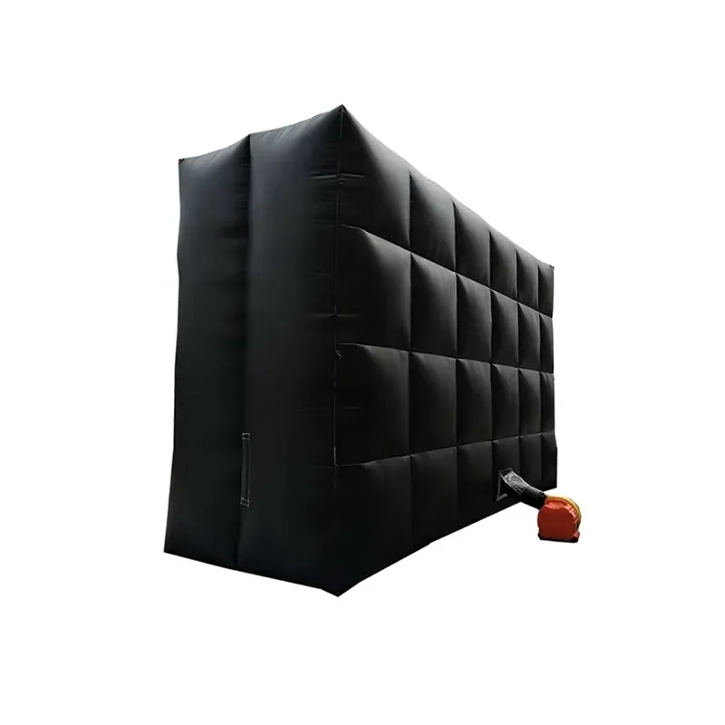 Inflatable Wall Large Black Outdoor Event Display Backdrop Customized Advertising Partition for Brand Promotion