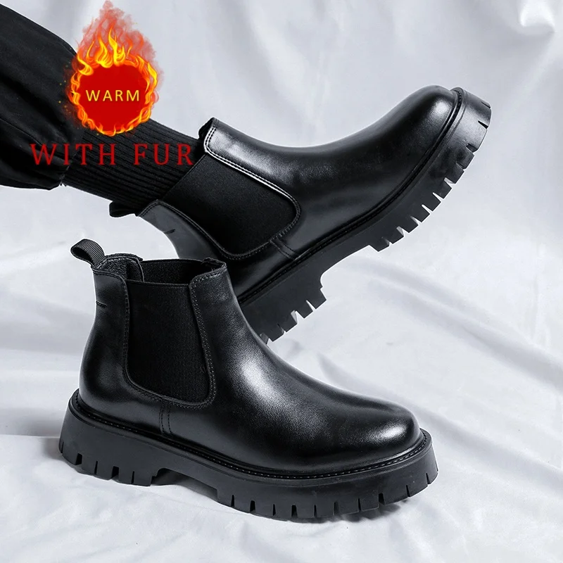 

Men's Business Leather Shoes Classic Gentleman High Quality Office dress and party 37-46 Black Brown shoes luxury Adults