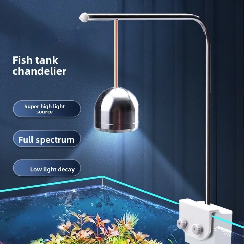2026 Aluminum Clamp LED Aquarium Pendant Light Waterproof 3 Color Dimmable Hanging Lamp For Fish Tank Aquascape Plants