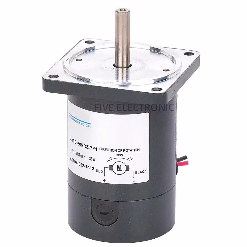 Imagem -02 - Escovado Motor de Alta Velocidade Zytd60srz-r1 Ztd-60srz-6f1 Zytd-60srz7f1 dc