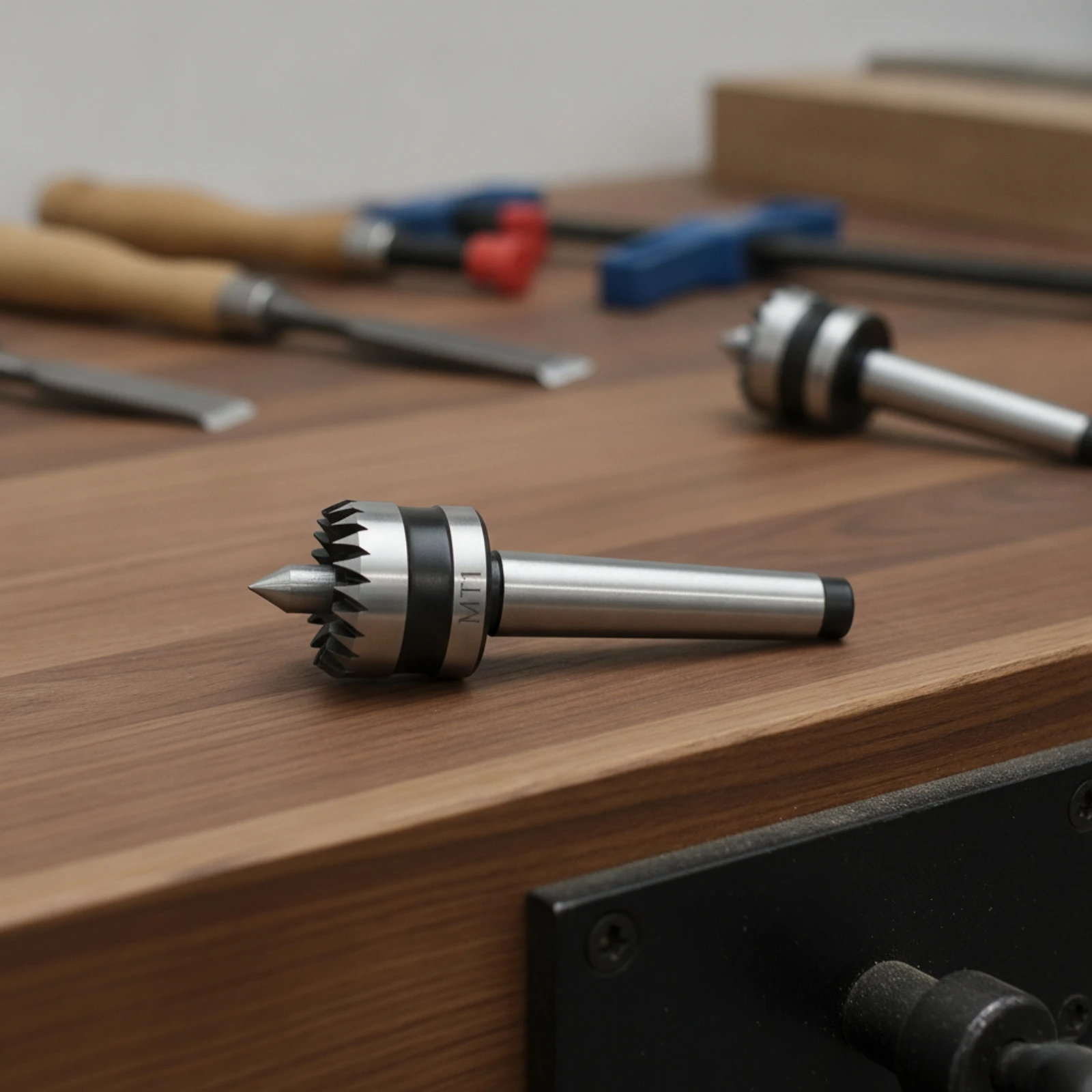 Wood Lathe Center Steel Lathe Center with MT1 Shank Hardware Sturdy Sturdy for Woodturners, Woodturning