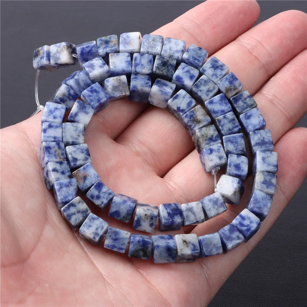 Natural Stone Beads Blue-vein Jaspers Sodalite Round Rondelle Loose Spacer Bead For Beadworke Diy Bracelet Necklace Handmade